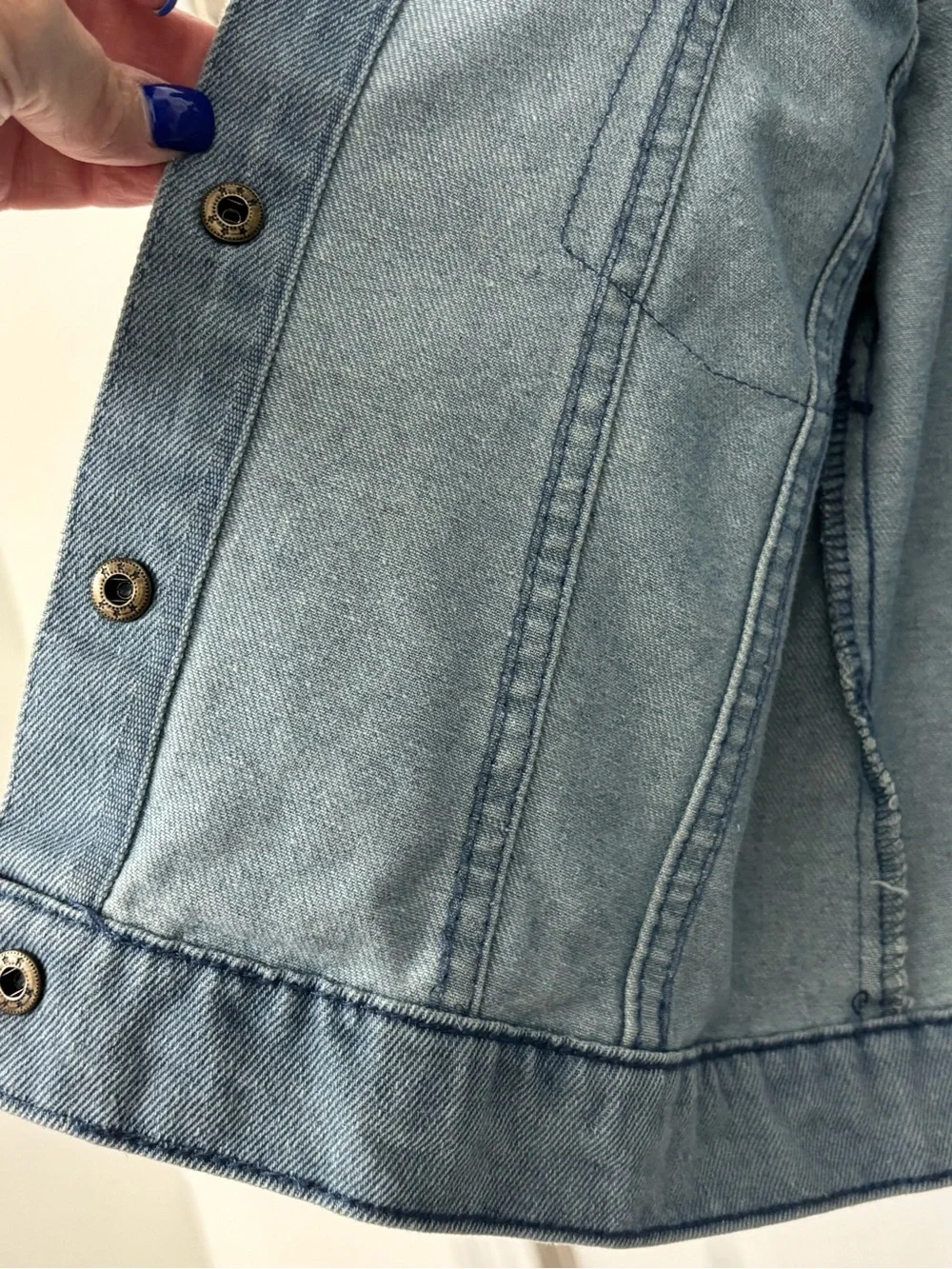 btween Light Blue Denim Trucker Jacket